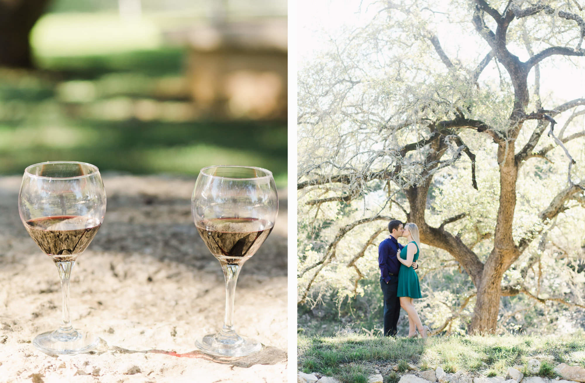 Dry Comal Creek Winery Engagement Photos