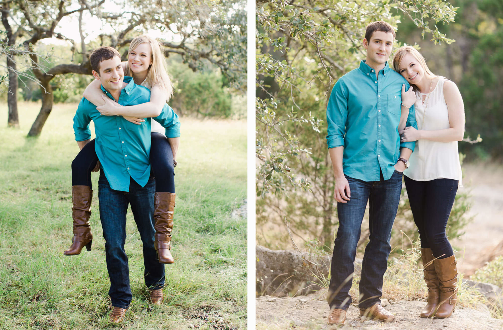 Dry Comal Creek Winery Engagement Photos