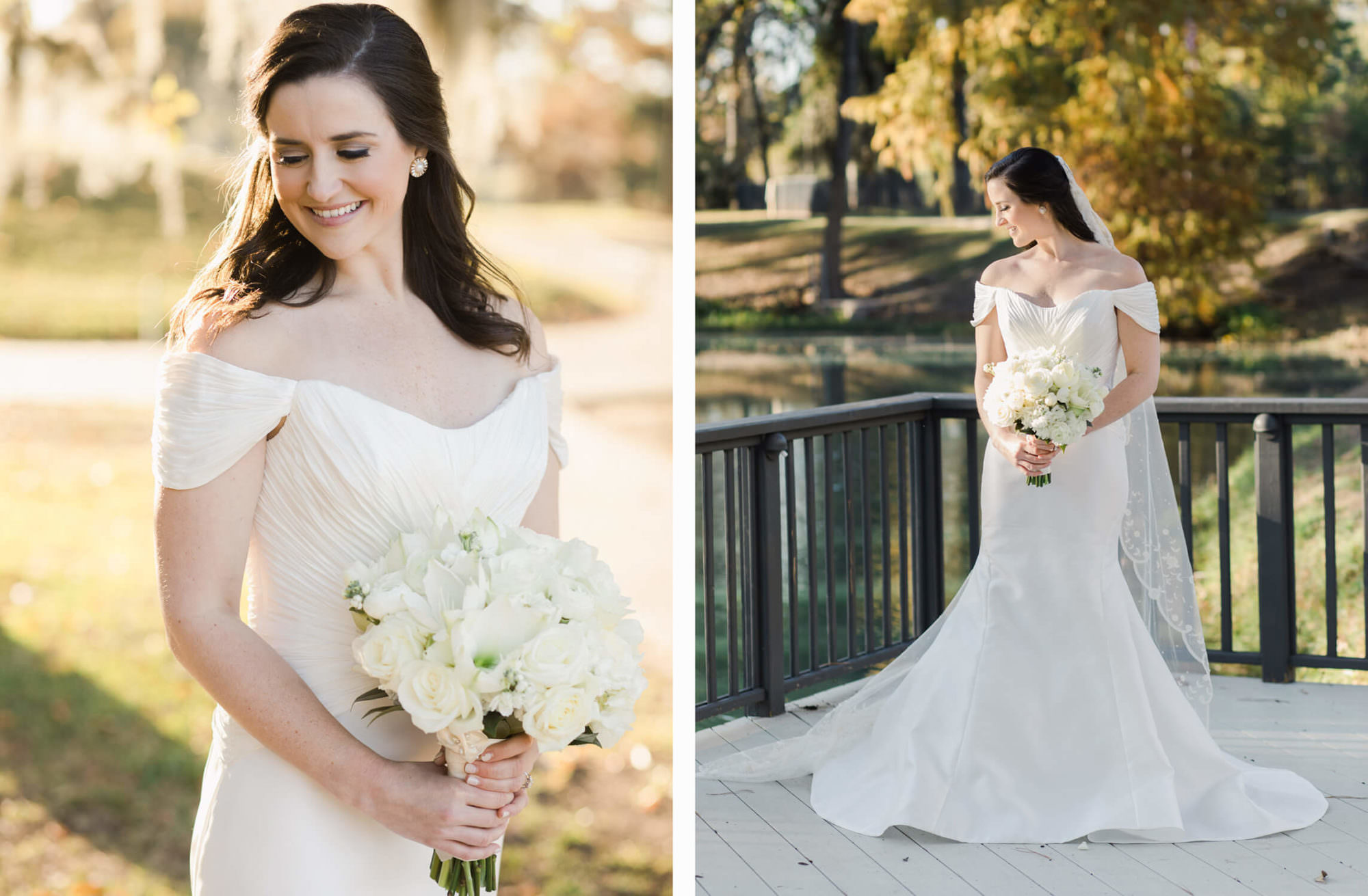 Bridal portraits at Lakeside Country Club