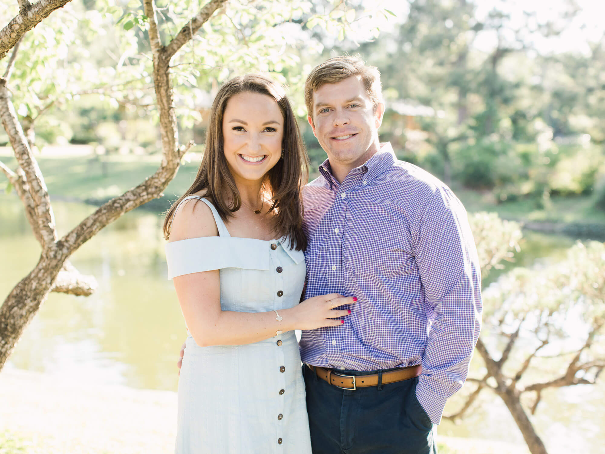 Hermann Park Houston Engagement Photos