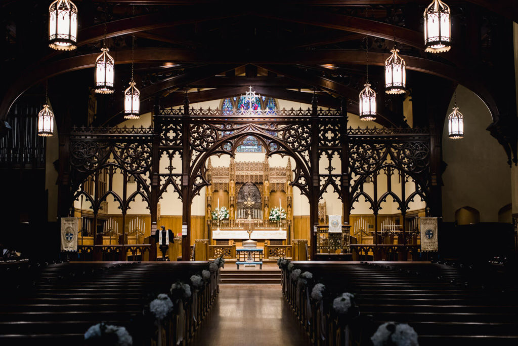 wedding ceremony at the historic Christ Church Cathedral