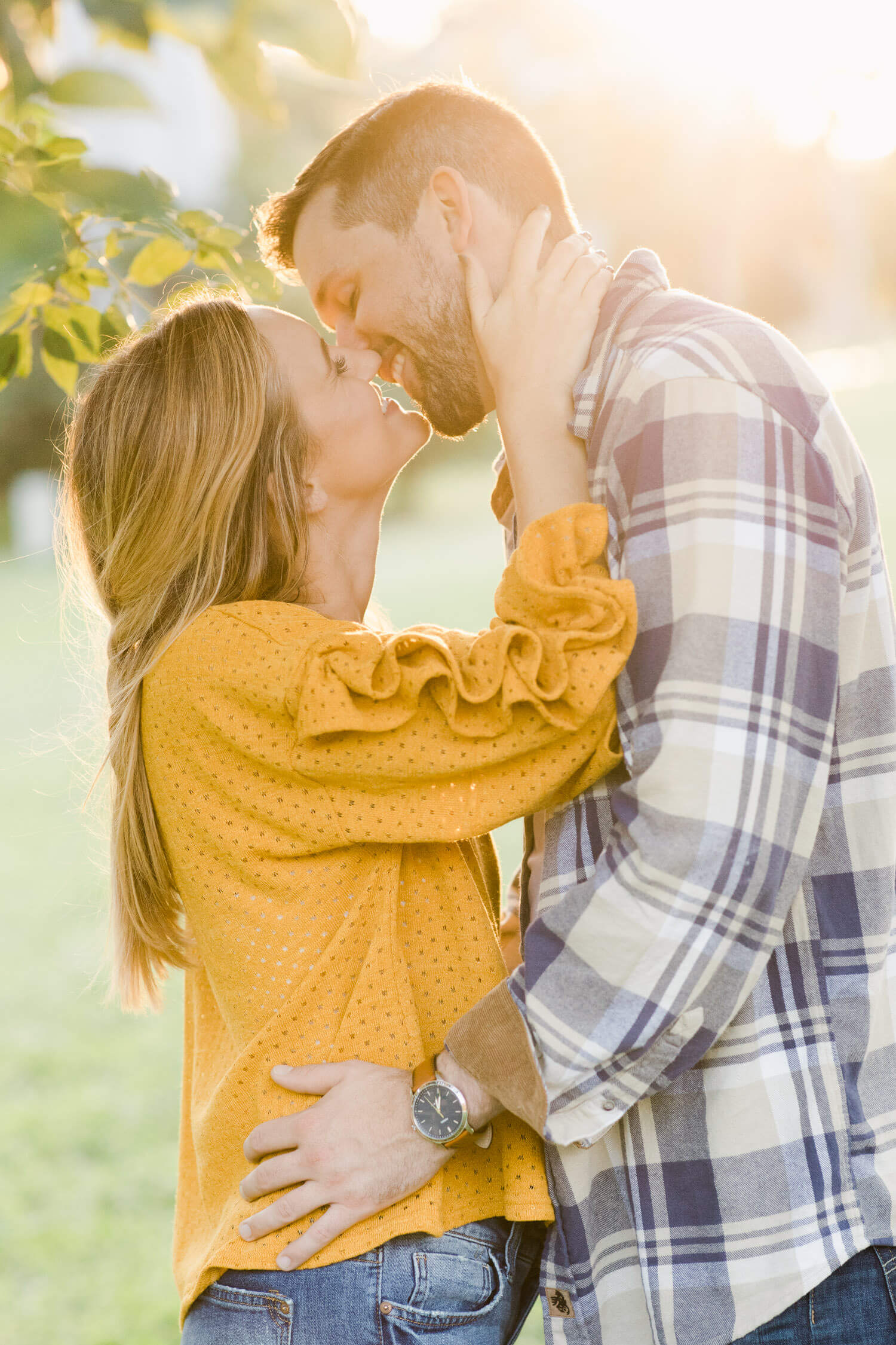 Engagement photos taken at Heights Mercantile in Houston Tx.