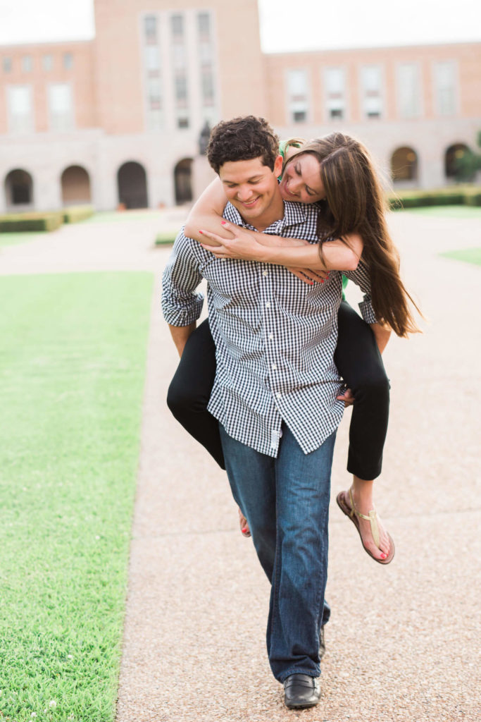 Engagement session at Rice University