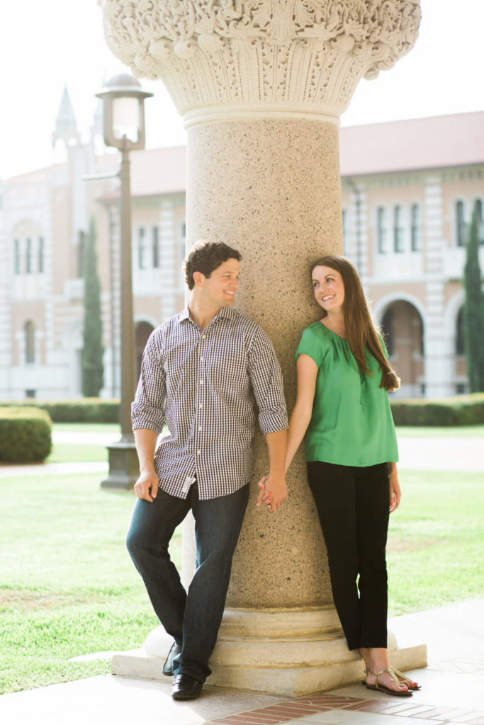 Engagement session at Rice University