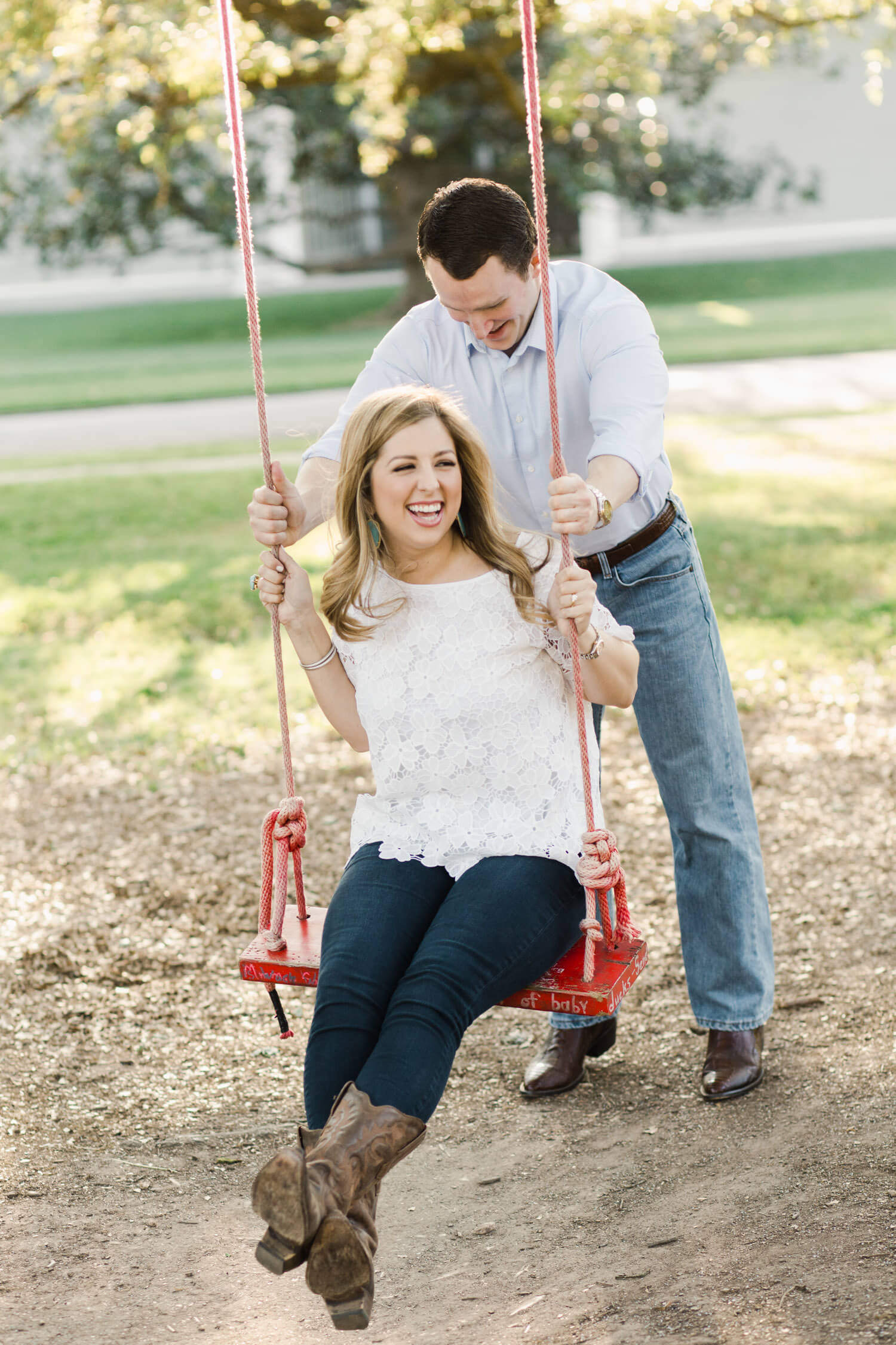 Engagement photography at The Menil Collection